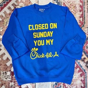 Private Party Kanye “Chick Fil A” lyric sweatshirt